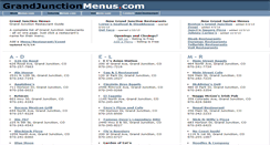 Desktop Screenshot of grandjunctionmenus.com